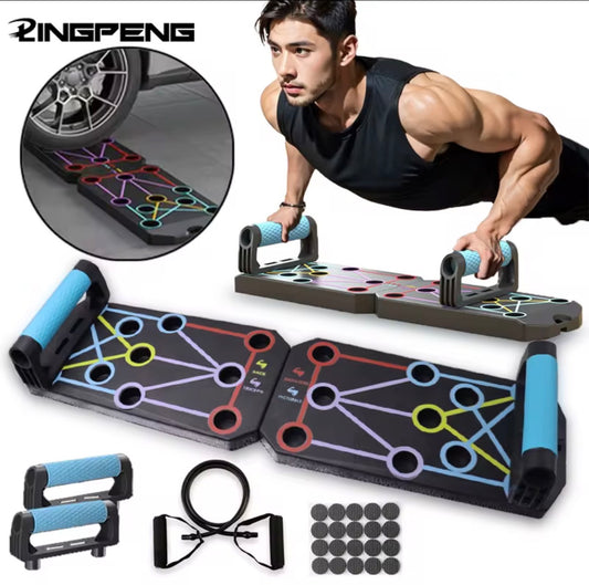 Planche de poussée pliante, Support d'exercice musculaire, Table multifonctionnelle, équipement de Fitness Portable, Support d'amélioration abdominale